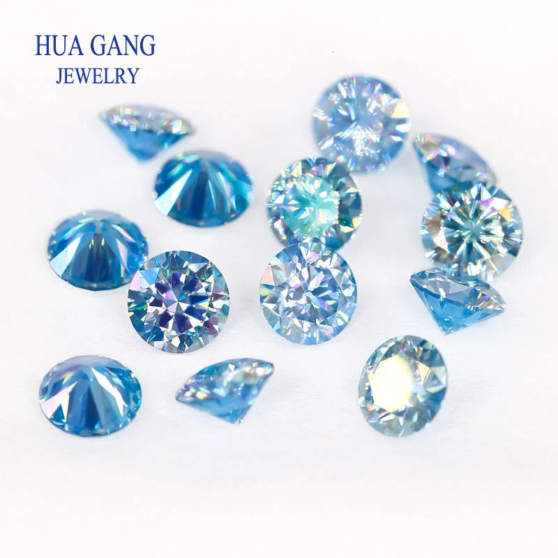 Colored Loose Stones 1ct 2ct 3ct Royalblue Pink Green Black s Shining Fine Jewelry Round Lab Grown Diamonds 250222