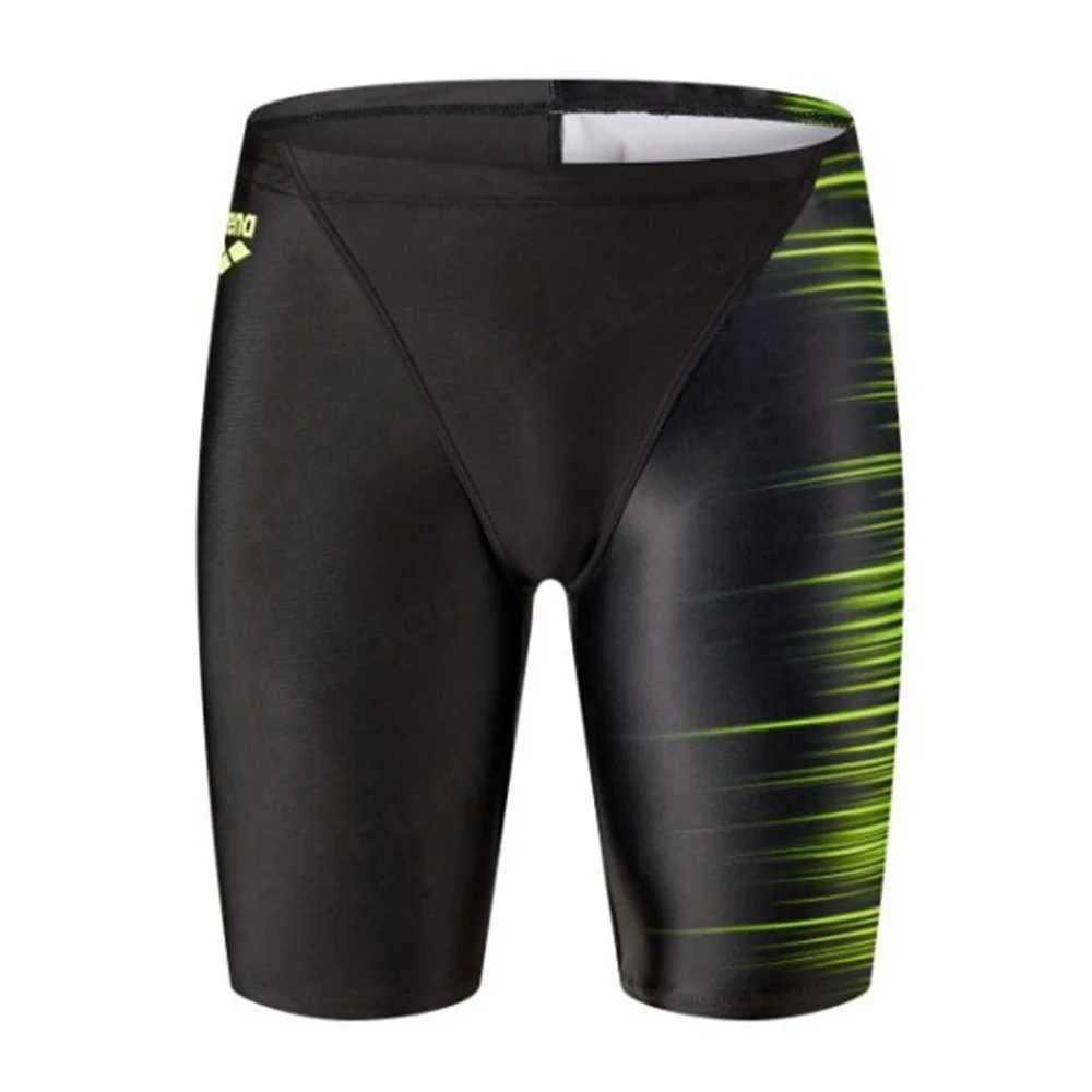 Summer Mens Swimming Trunks Swim Jammer Swimsuit Shorts Quick Dry Beach Surfing Tights Shorts Athletic Training Jammer SwimwearXJ250224