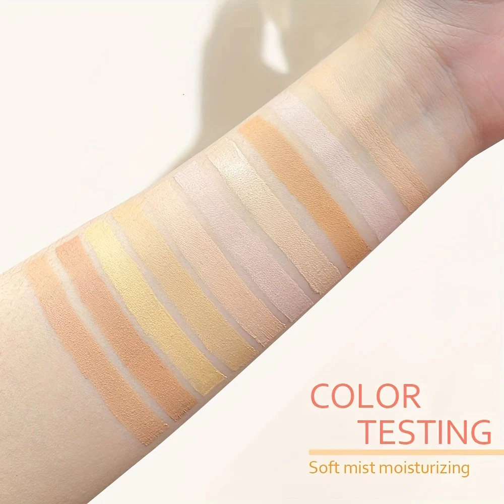 2pcs Concealer Palette with Brush Set Silky Texture High-Coverage Concealer Face Contour Palette Set 250222