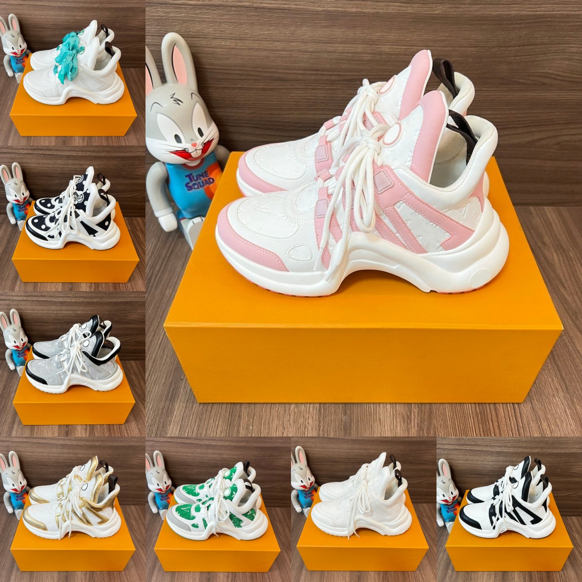 Designer Woman men Fashion Casual Shoes Classic Increasing Archlight 1.0 Top Shoe dad sneakers Luxury Runner Trainer Thick Platform Casual Flats suede size 35-41