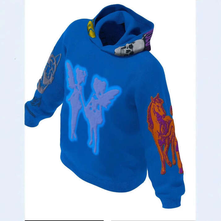 New casual trendy 3D digital printed hoodie, fashionable sporty men's and women's hoodies