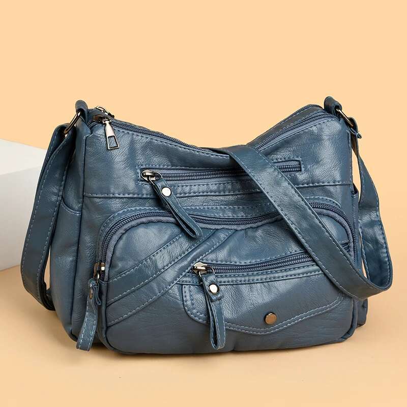 New Style4 New Large Capacity Handbags Vintage For Women Designer Female Soft PU Leather Shoulder Bags Crossbody Bag