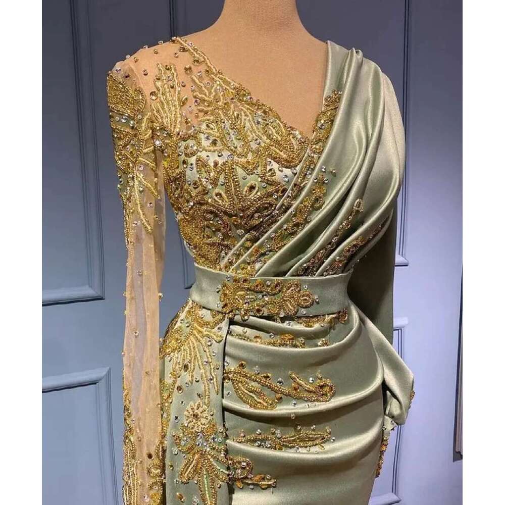 Arabic Ace Ebi The Mermaid Deep Neckline Ball In V Evening Formal Party Be Reception prom Dresses