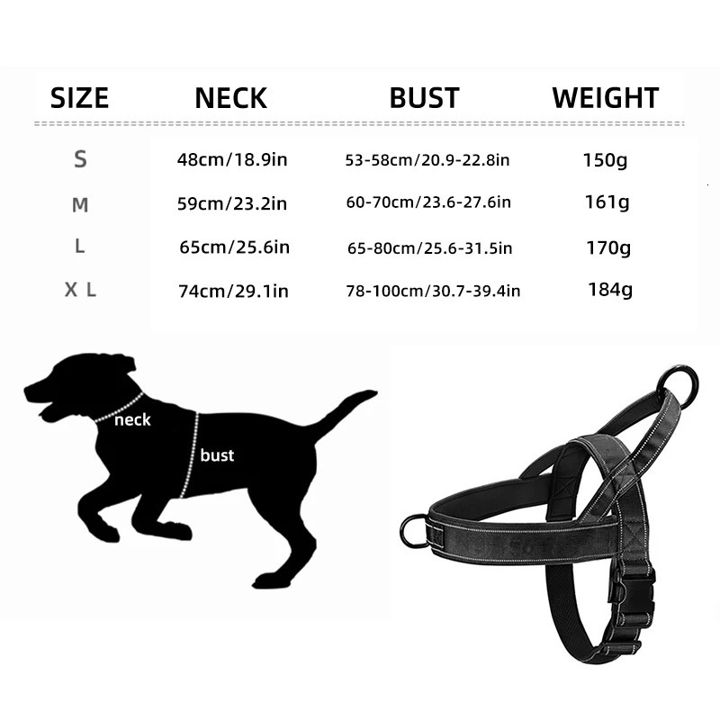 Dog Tactical Chest Harness Nylon Material Medium and Large Dog A7 Pet Chest Harness Dog Leash 250224