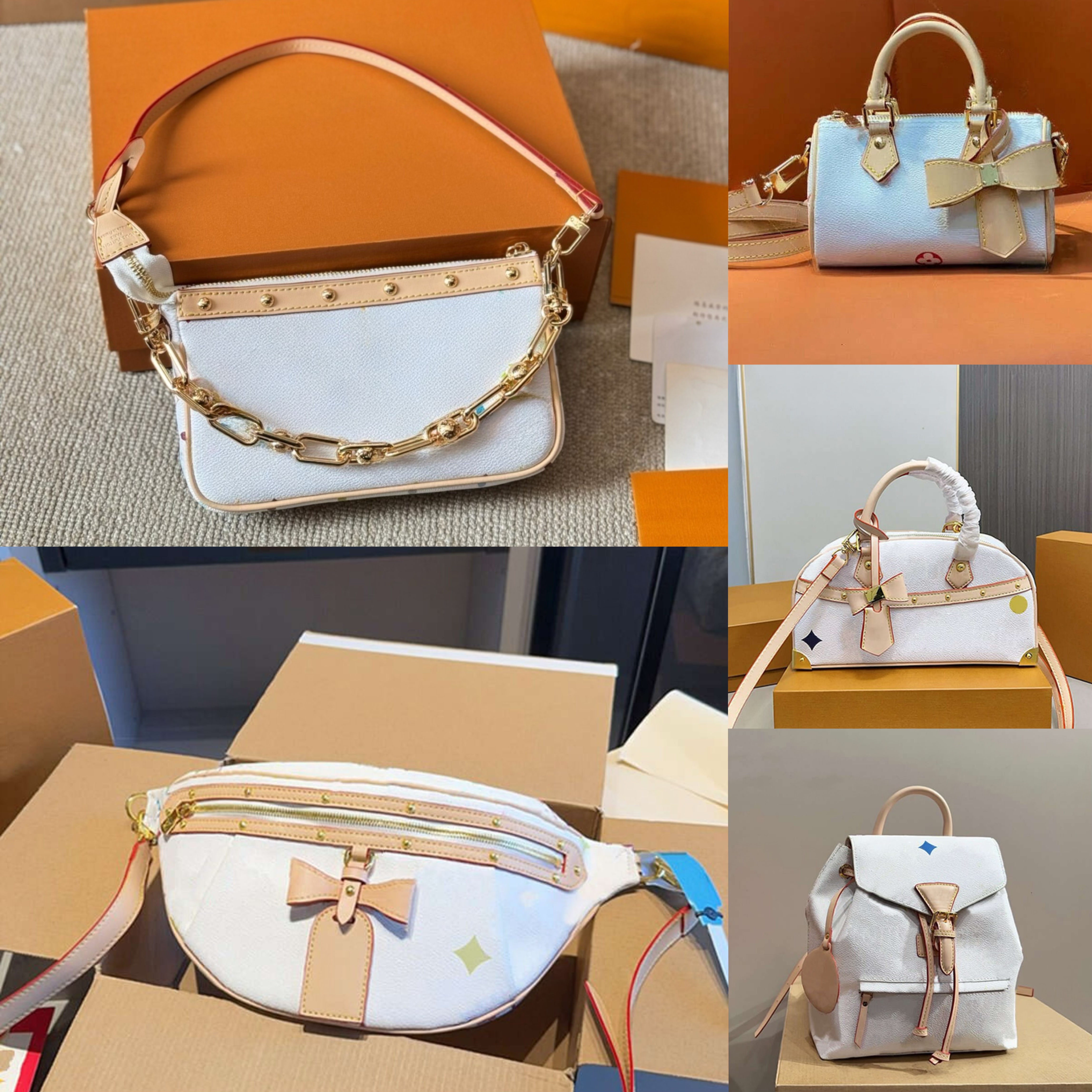 Designer TM Pochettes chain bag Murakami Takashi women handbag tote high quality Shoulder underarm bags Clutch wallet Hobo purses ladies Satchels bag