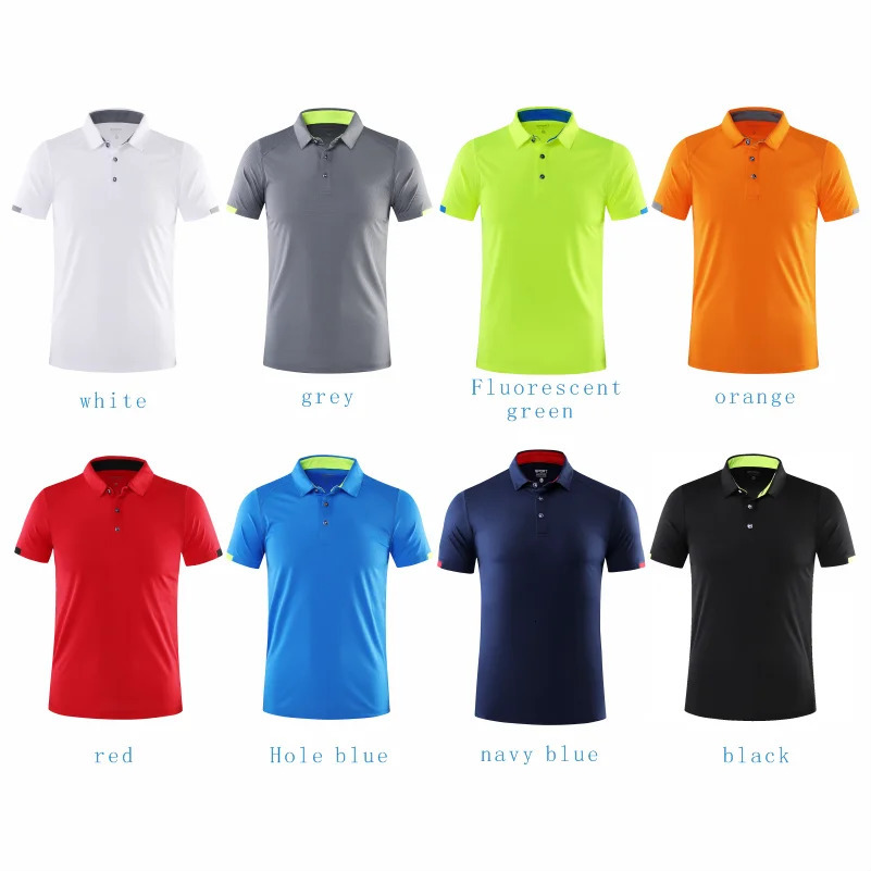 Summer Quick Drying Short Sleeved Polo Shirt Golf Jersey Company Group Breathable Fitness Lapel Sports Sleeved 8-Color Large Top 250224