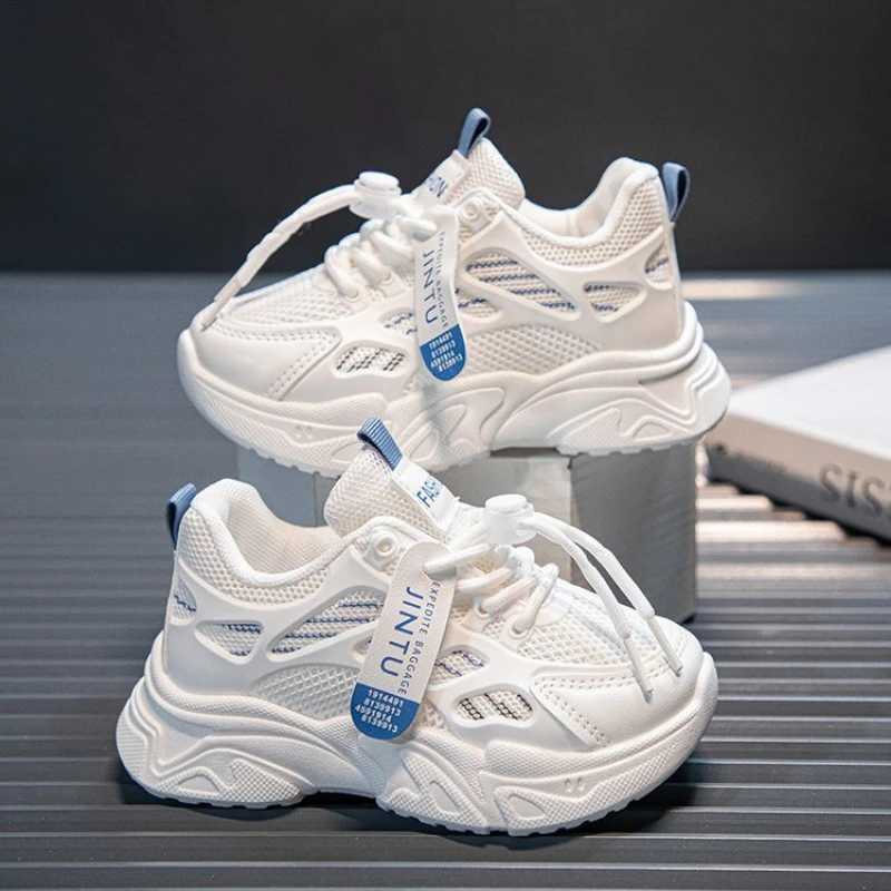 Kids Sneakers Thick Sole Casual Light Running Shoes Boys Girls Comfortable Mesh Chunky Sneaker for Children Walking Footwear W250225