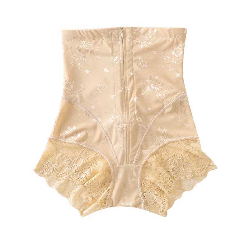 New Arrival Womens High Waist Sexy Lace Body Shaper With Zipper Tummy Control Panties Postpartum Female Shapewear Butt Lifter Waist Trainer Z250225