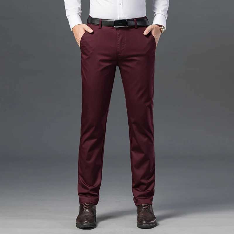 2024 New Mens Pants Trendy All-Matching Casual Trousers Simple Loose Straight Korean Style Business Trousers W250225