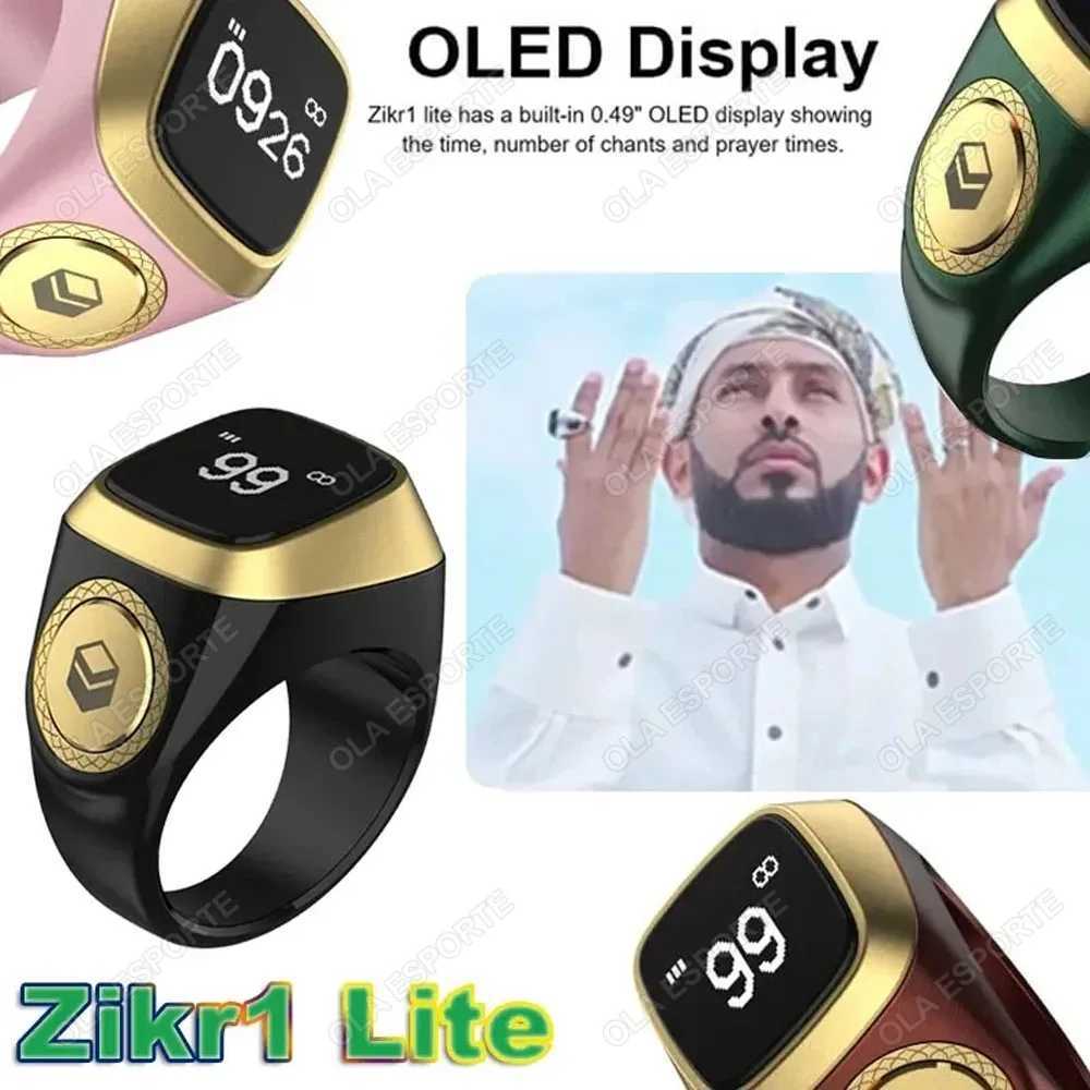 Iqibla Zikr1 Lite Intelligent Tasbih Digital Counter Used for Muslim Tasbih Zikr Ring 5 Prayer Time Vibration Reminder Waterproof W250225