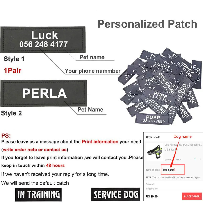 Dog Harness Vest ID Patch Customized Reflective Breathable Adjustable Pet Harness For Dog NO PULL Pet Outdoor Harness 250224