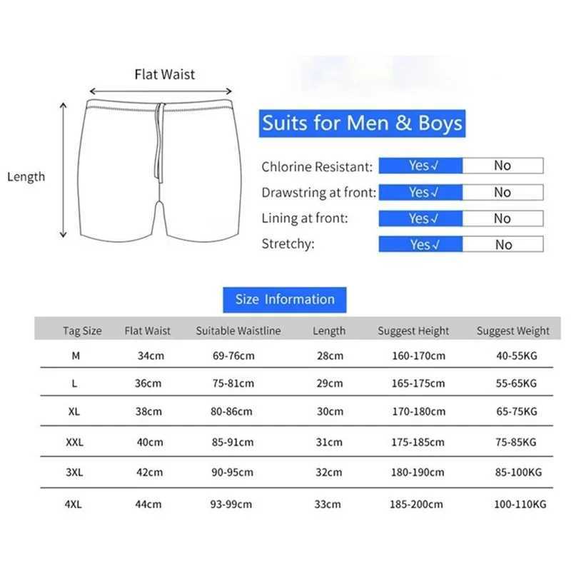 Men Swimsuit Endurance Athletic Training Quick Dry Swimsuit Racing Swimming Trunks Shorts Swimwear Men Swim JammersXJ250224