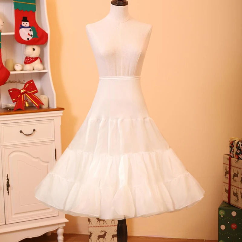 Woman Petticoats White Black Pleated Skirt high Waisted Skirts Lolita Under Petticoat Skirt Mini Skirt Tulle Skirts For 250225