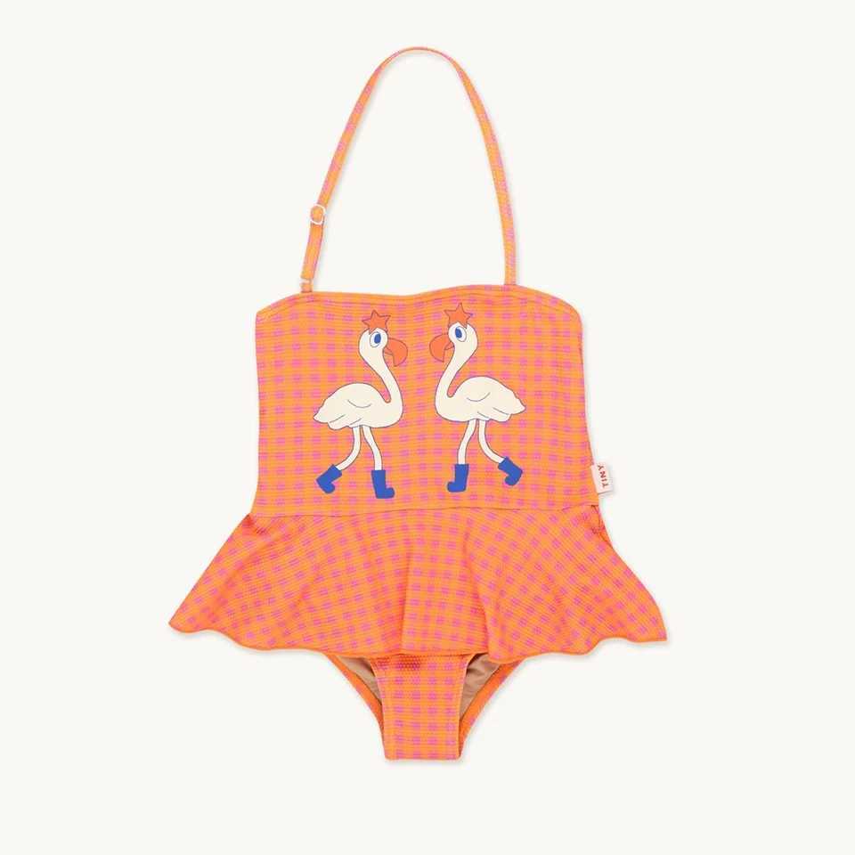 2025 Summer TC Baby Girls Swimsuits One Pieces Holiday Boys Swimming Trunks Child Seaside Swim Bikini Vacation Kid Swimwear Sets X250224
