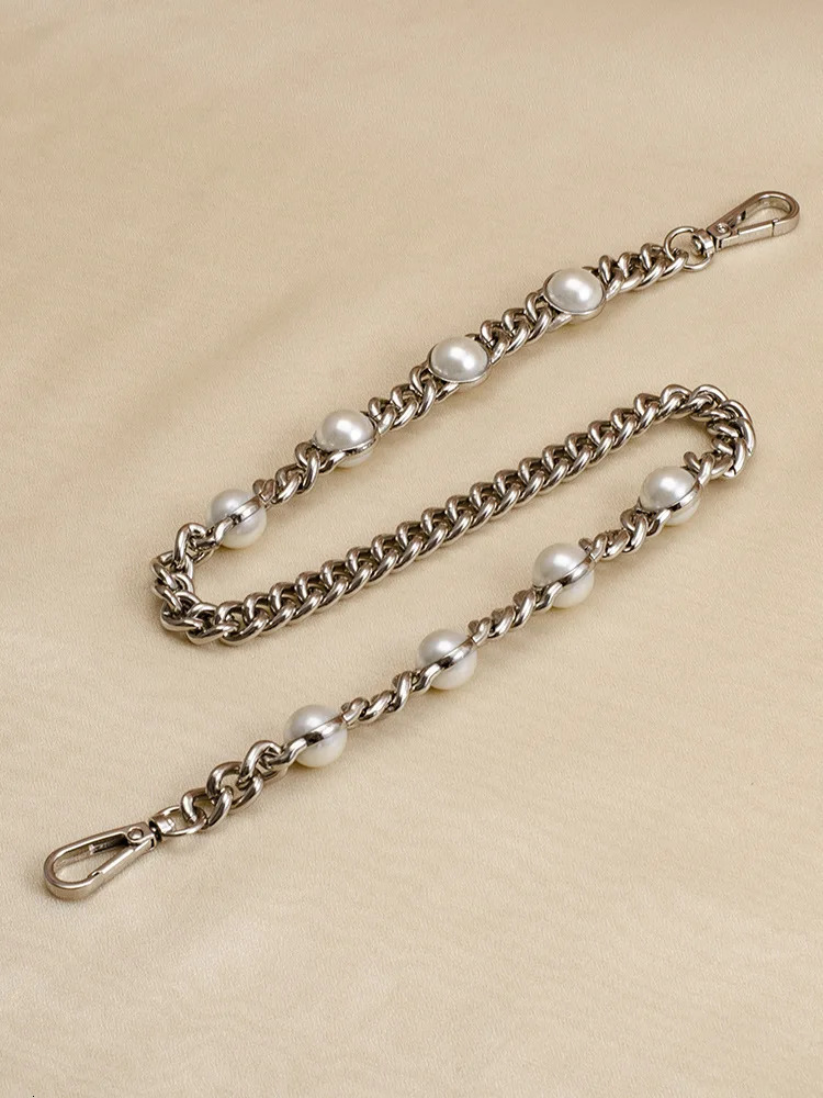 Bag Strap Pearl Chain Metal Gold Shoulder Chain DIY Bag Chain Fashion Replacement Strap For Bags Accessories 25 50 60 110 120CM 250318