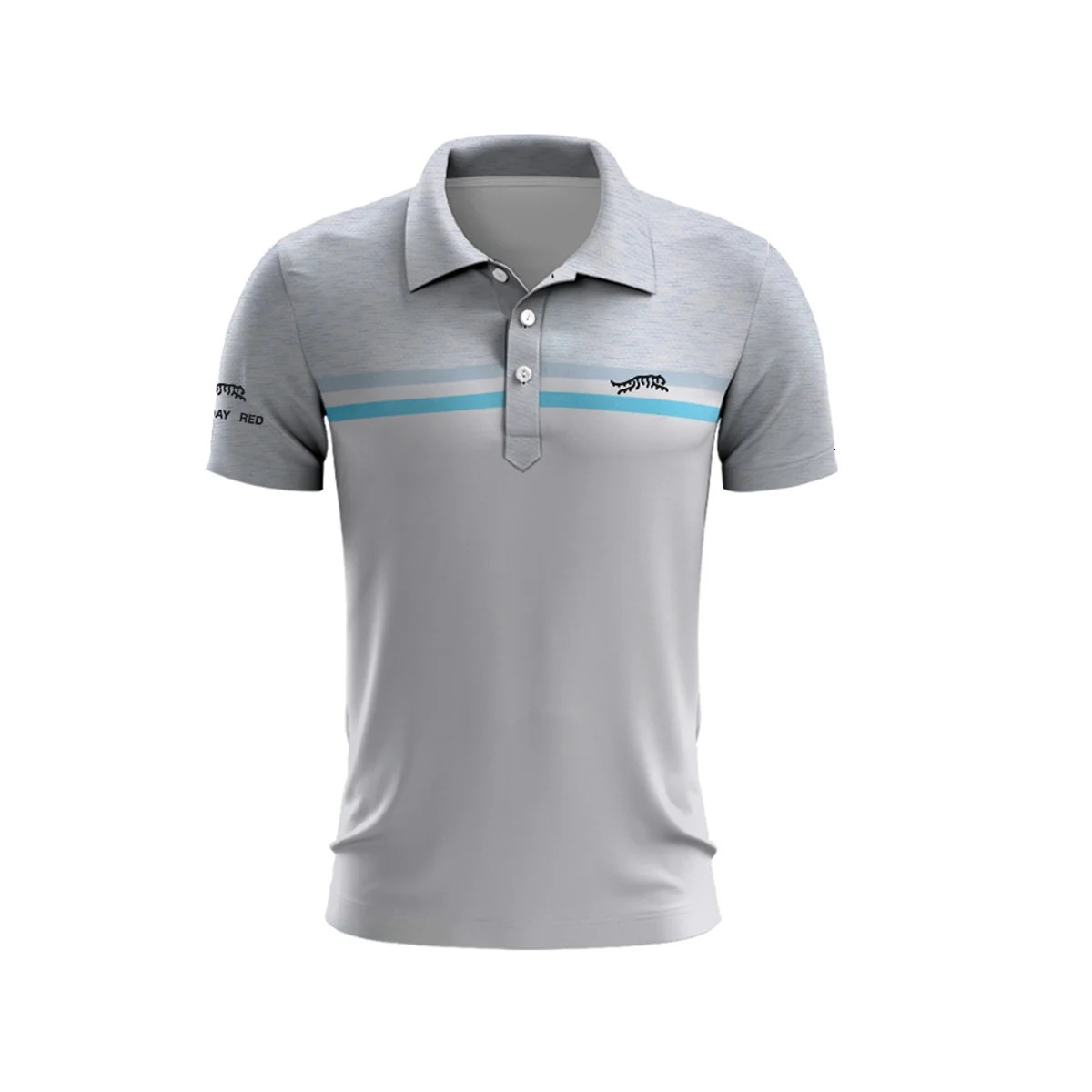 Golf Random Pattern Mens Summer Golf T-Shirt Top Quick Dry Golf Club Button Up T-Shirt Polo Shirt y2k Clothing Lapel 250225
