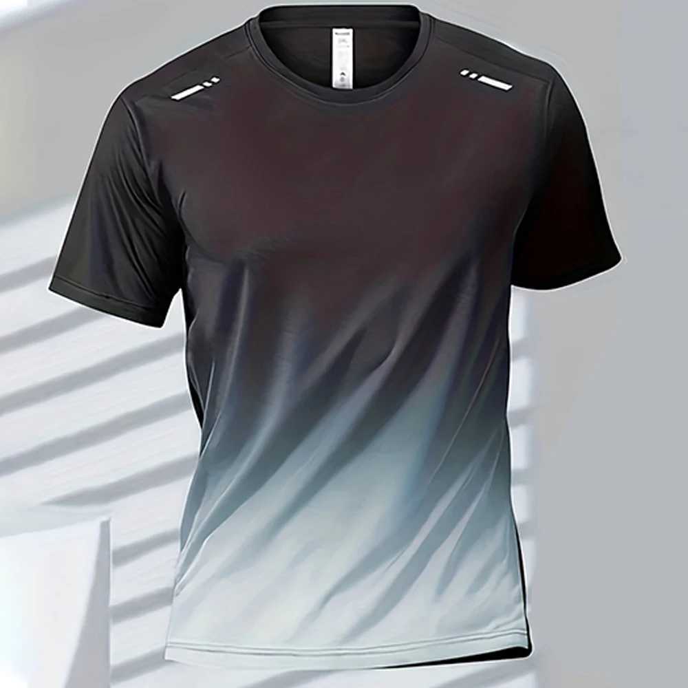 New Arrival Mens T-shirts badminton tops quick drying mens boxing training sportswear outdoor casual running T-shirts oversized mens clothing Z250505