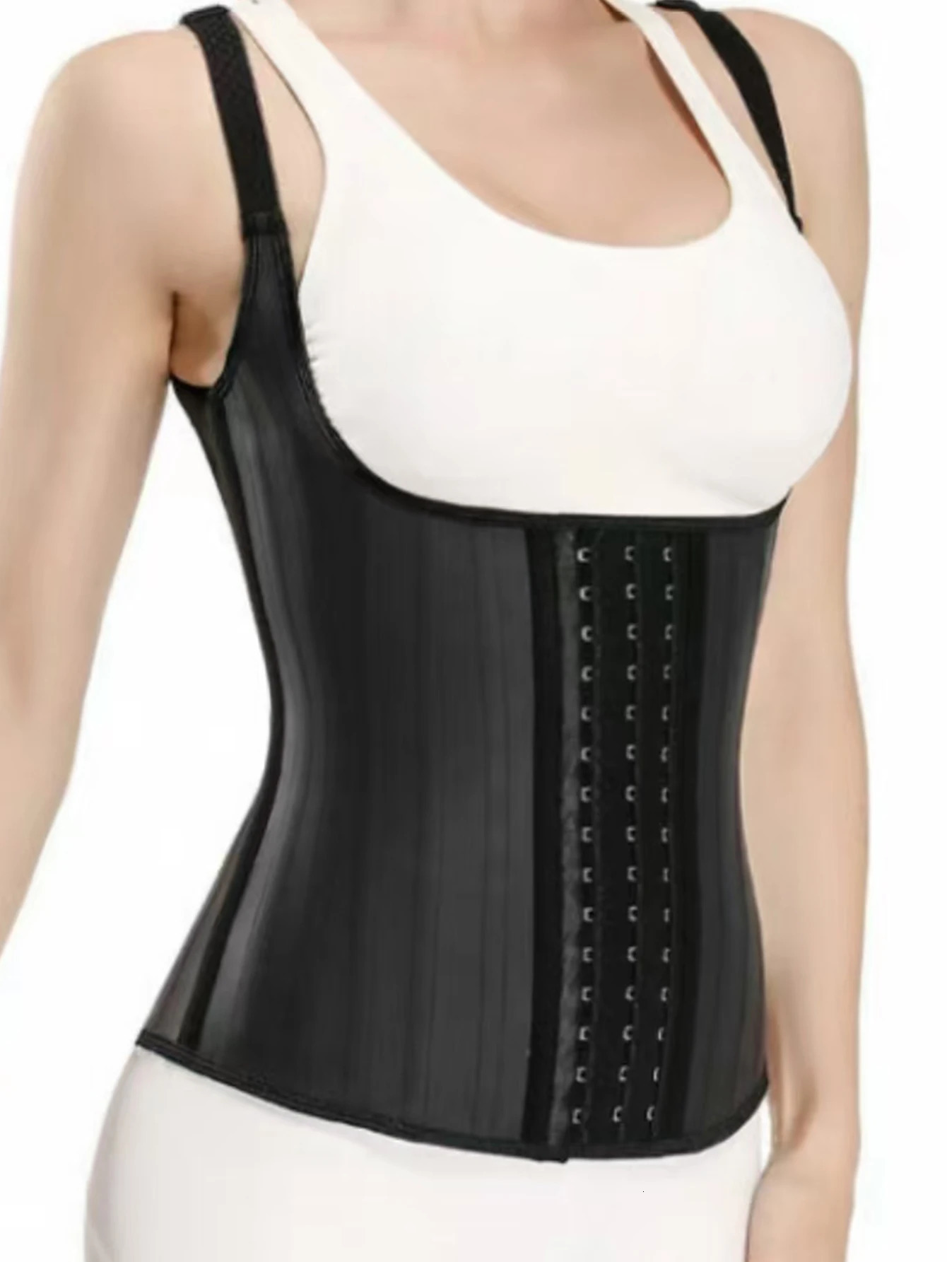 womens sports shaping belt 25 bone latex material zipper waist shaping compression belt sports body shaper waist seal 250224