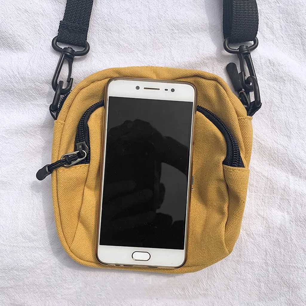 Women Fashion Canvas Bags Trend Harajuku Style Shark Printcasual Shoulder Bag Daily Matching Mini Adjustable Crossbody Bag Z250225