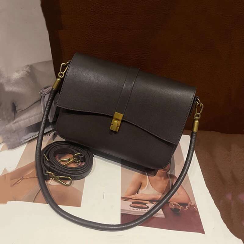 Hifashion Cowhide Genuine Leather Underarm Shoulder Bags For Women 2025 Trend Designer Crossbody Purses Satchel Ladies Handbags