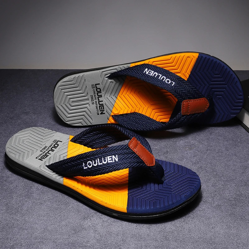 High Quality Men Flip Flops Summer Beach Flip Flops Men Fashion Breathable Casual Beach Men Slippers Summer Outdoor250225ww
