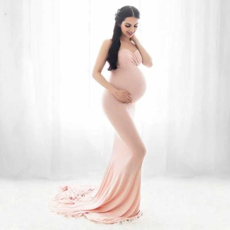 Summer Elegant Maternity Dresses for Photo Shoot Pregnant Women Dress Shoulderless Pregnancy Dress Photography Baby Shower Dress X250224