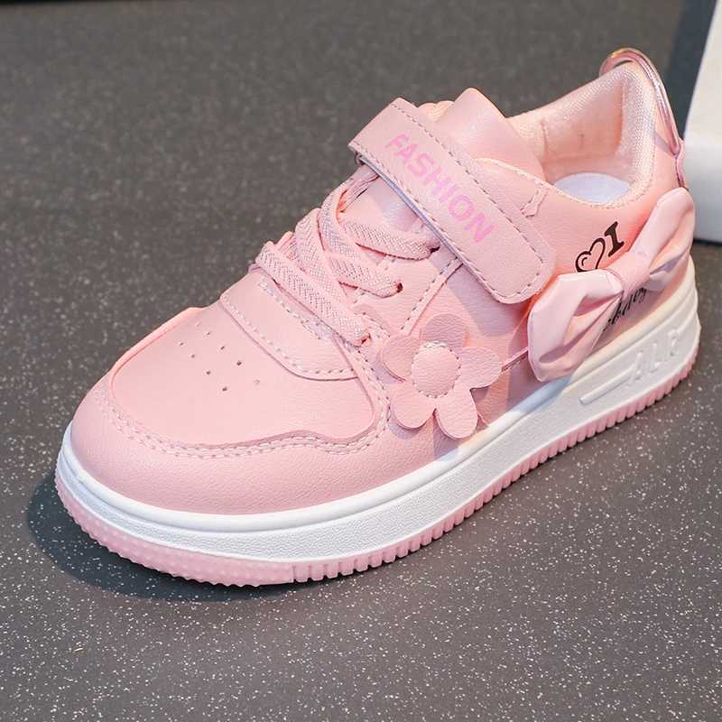 Kids Casual Pink Girls Casual Shoes Fashion for 4-15Years Old Lightweight Running Young Students Children Sports Girls Shoe W250225
