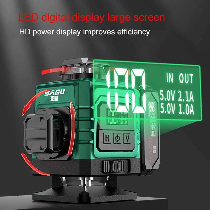 4D Laser Level With Remote Control 16 Lines Horizontal And Vertical Laser Level With 360 Rotating Window X250225