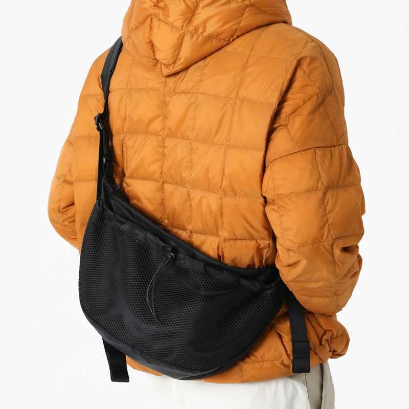 Japanese Street Nylon Mesh Messenger Bag Man Casual Crossbody Bag Unisex Sports Large Capacity Shoulder Bag IP Backpack 2023 Z250225