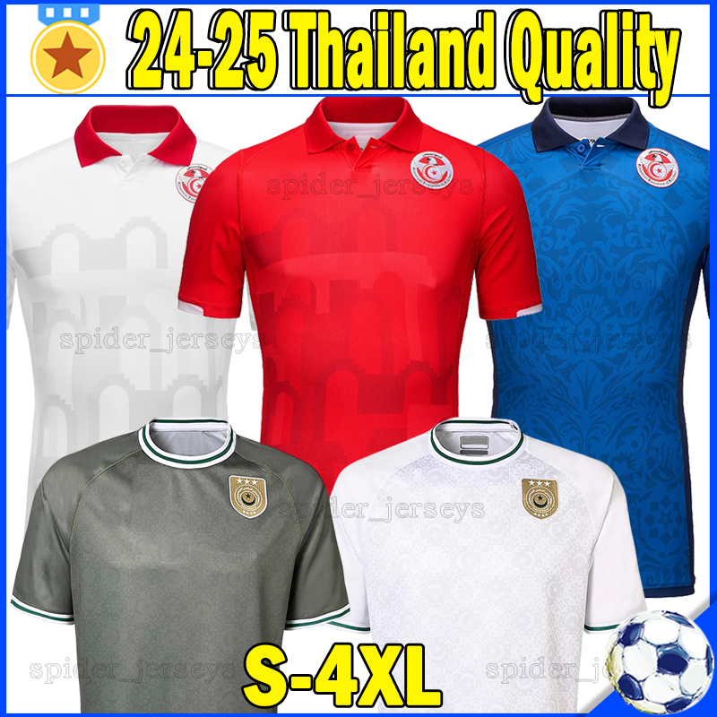 24 25 Tunisia national football team Soccer Jerseys HANNIBAL KHENISSI MSAKNI 2024 2025 Esperance Sportive de Tunis Y.BELAILI YAN SASSE Men Uniforms Football Shirts