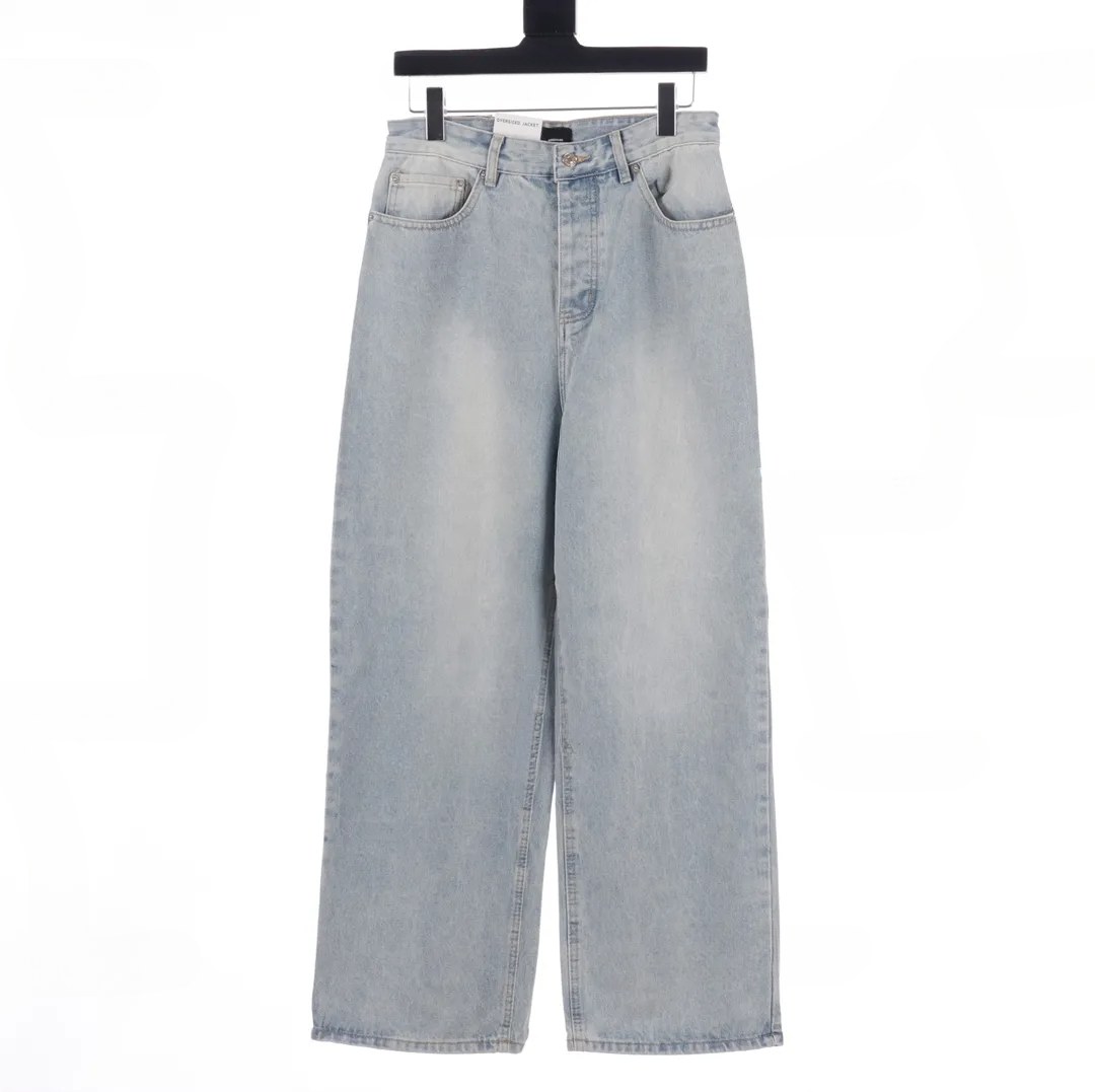 Men's Plus Size Pants Unwashed Selvedge Mens Raw Denim Jeans Indigo Small Quantity Wholesale Price Japanese Style Cotton o4546G5