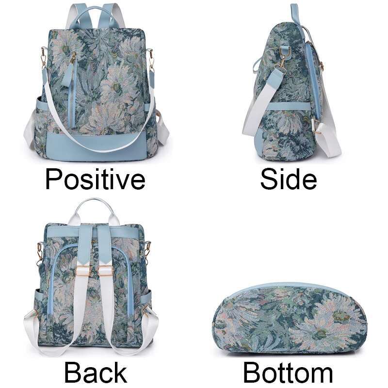 New Style4 Fashion Women Nylon Backpacks Female School Book Bags Large Capacity Shopping Travel Knapsack Femme New Casual Rucksack Sac