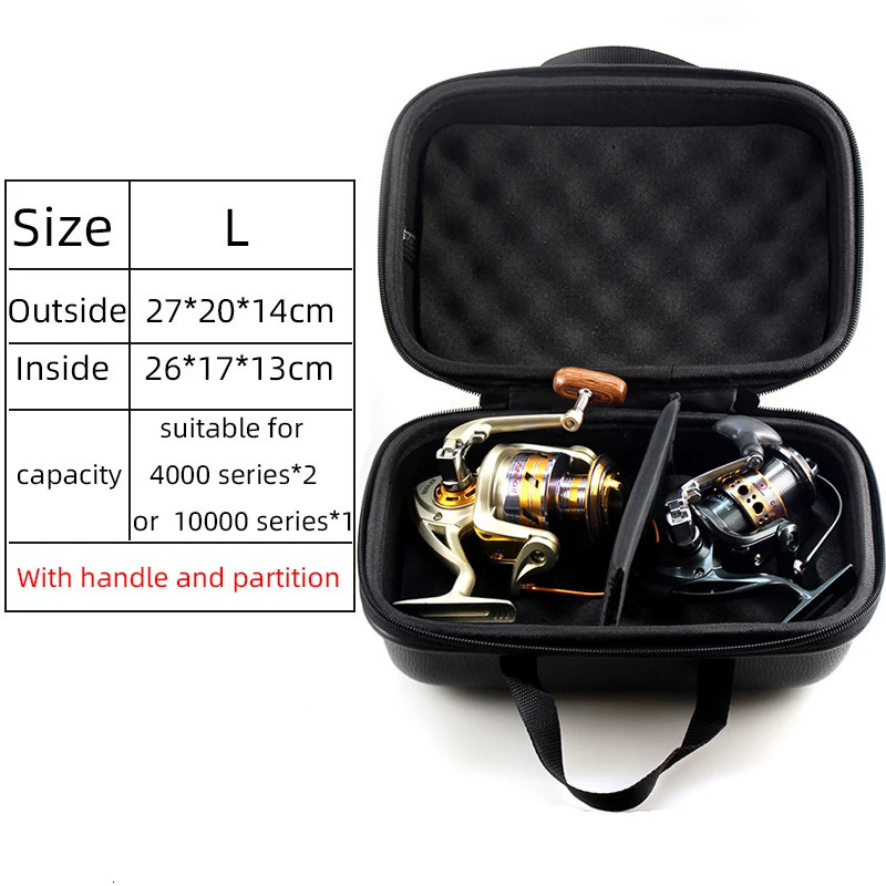Fishing Bag Spinning Reel Case Cover Leather Shockproof Waterproof Tackle Storage PJ199 250213