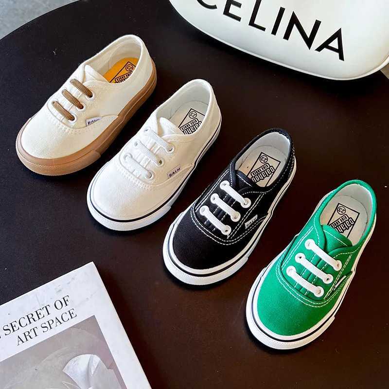 Child 2023Summer New Kids Shoe Childrens Canvas Shoes Korean Version Cloth Shoes Boys and Girls Soft Soled Parent-child ShoesT250225