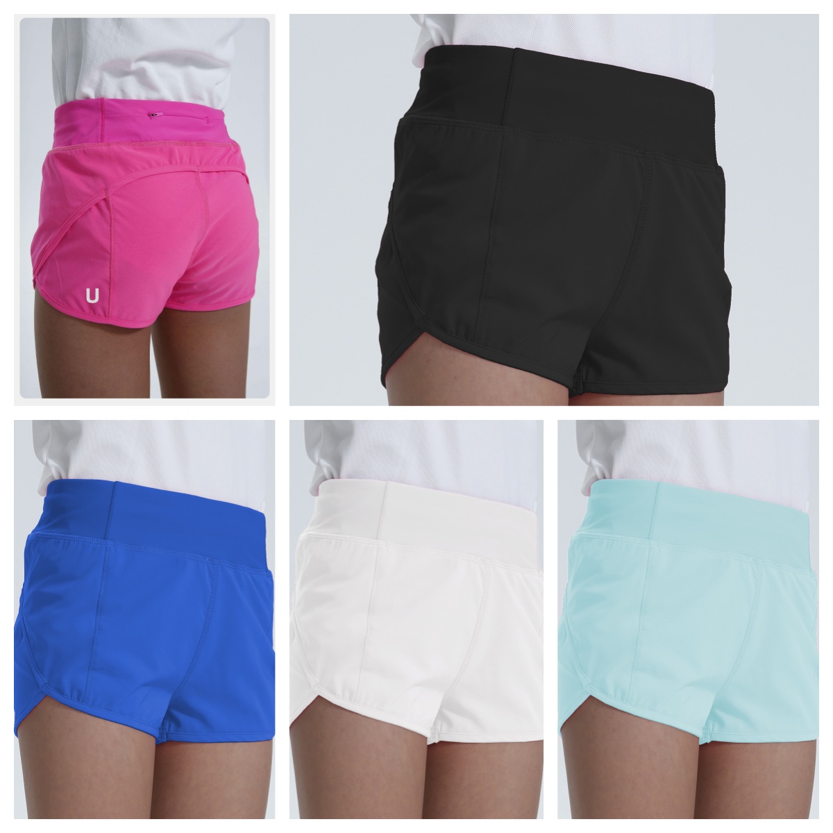 Uu-L4225 Summer Children's Exposure-Proof Loose Leisure Running Fiess Yoga Shorts