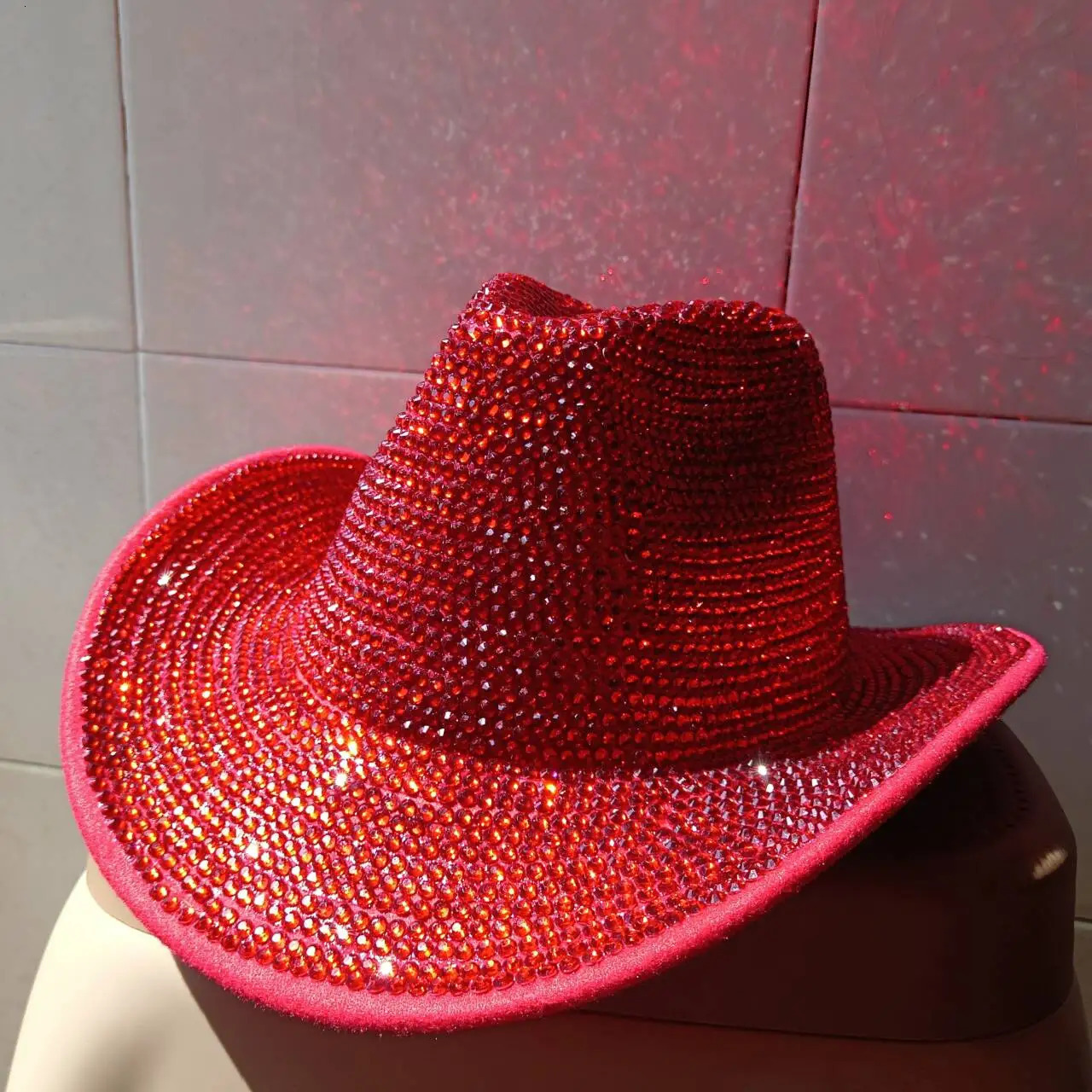 hats girl cowboy hat party hat cowboy cap Fedoras jazz mens winter hat for women capred diamond banquet cap 250225