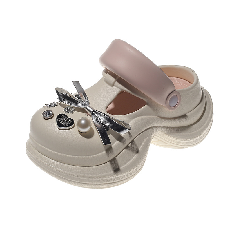 New free shipping designer slippers for womens pink white blue black Summer fashion thick soled sandals with toe caps for wearing outside