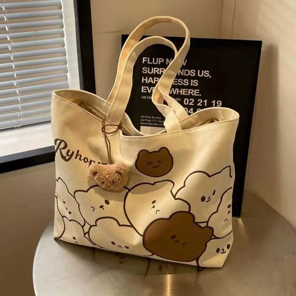 Home>Products>Cartoon Bear Canvas Shoulder Bag>Large Capacity Handbag Z250224
