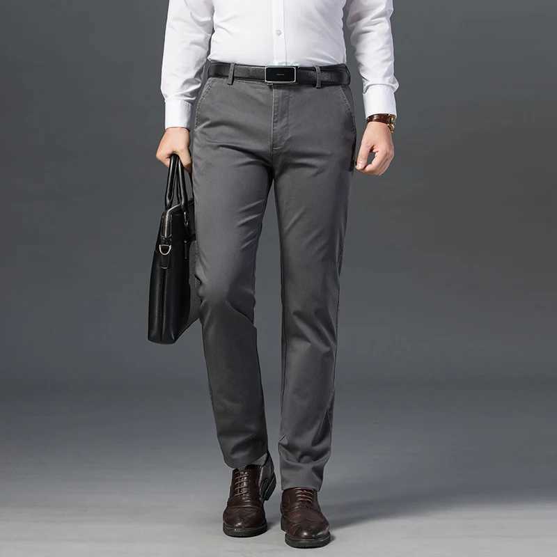 2024 New Mens Pants Trendy All-Matching Casual Trousers Simple Loose Straight Korean Style Business Trousers W250225