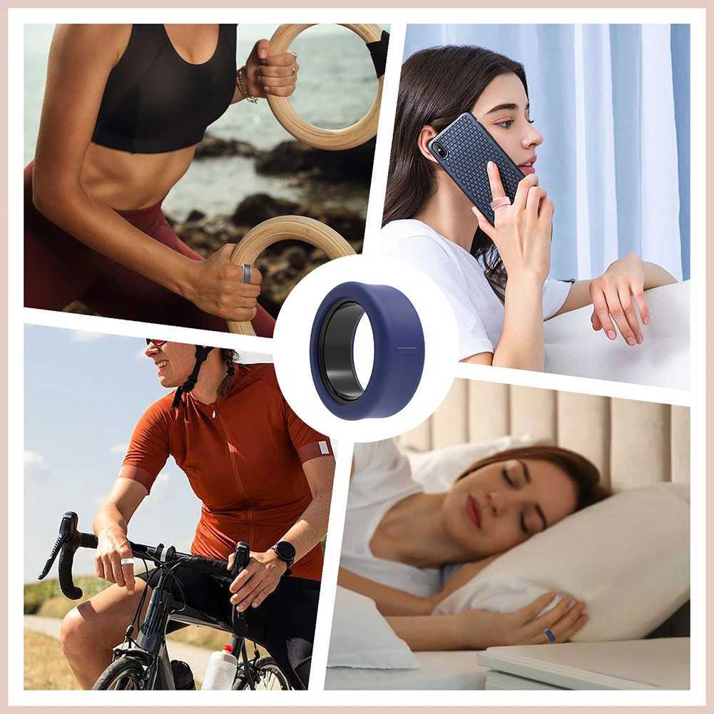 For Samsung Galaxy Ring Smart Ring Skin Cover Anti-Drop Silicone Protective Cover for Galaxy Ring Size 5 6 7 8 9 10 11 12 13 W250225