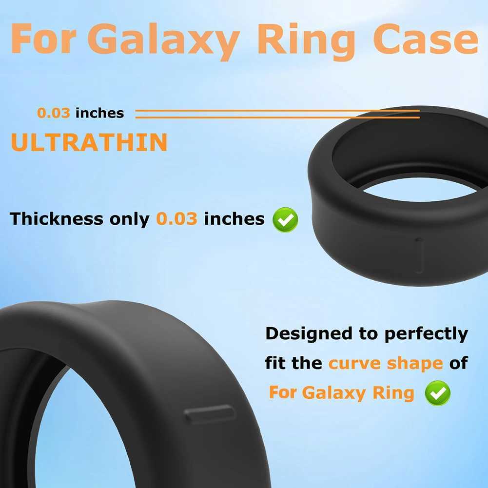 Suitable for Samsung Galaxy Ring elastic ring shell scratch resistant silicone smart ring skin cover suitable for Galaxy ring sizes 5 6 7 8 9 10 12 13