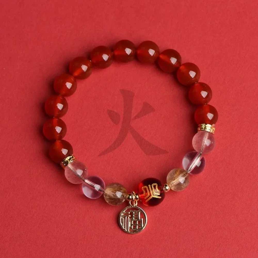 Nezha Ao Bing Mo Wan Ling Zhu Imprion Bracelet with Ancient Style New Chinese Style Couples Girlfriend JewelryXJ250225