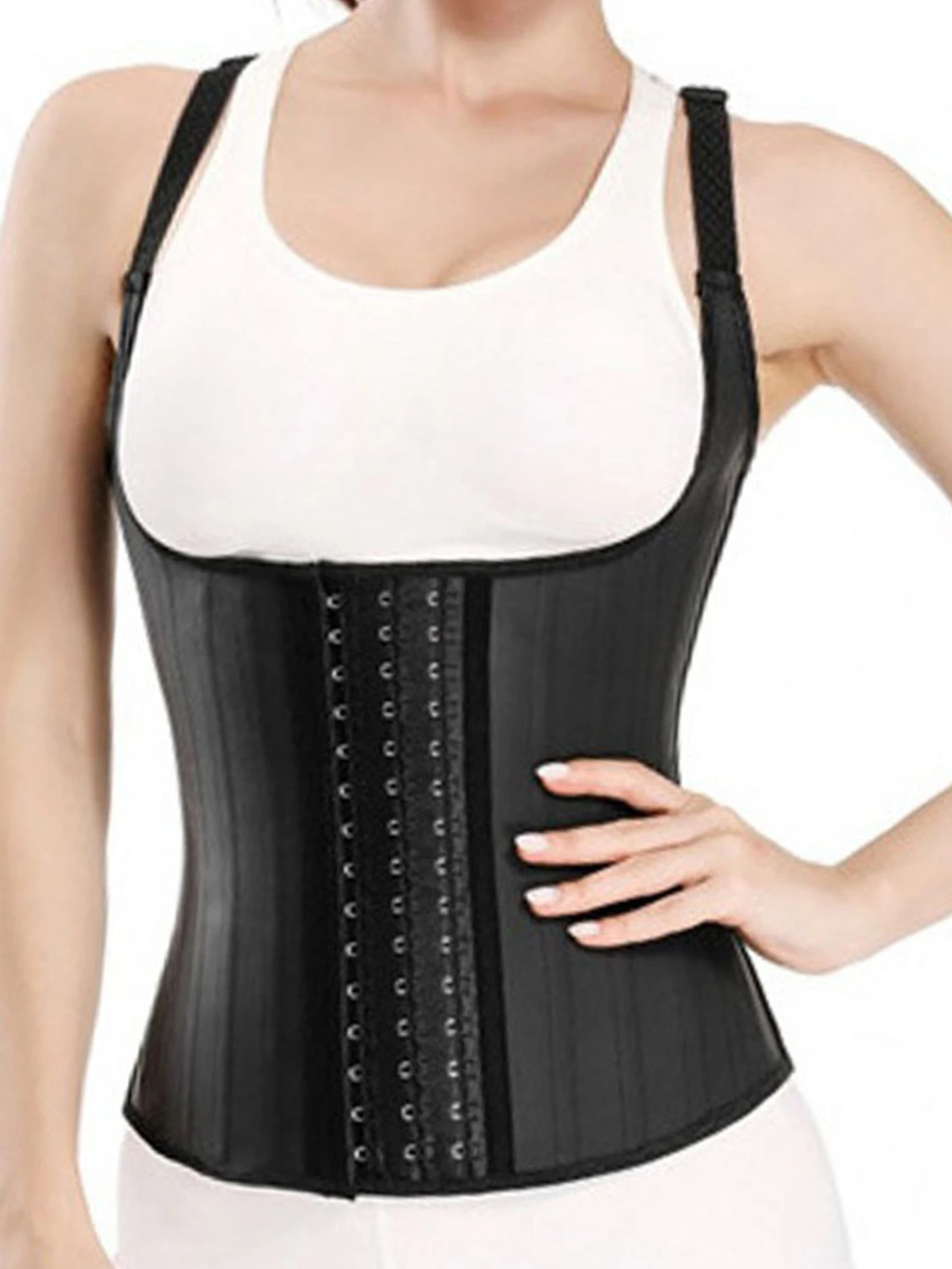 womens sports shaping belt 25 bone latex material zipper waist shaping compression belt sports body shaper waist seal 250224