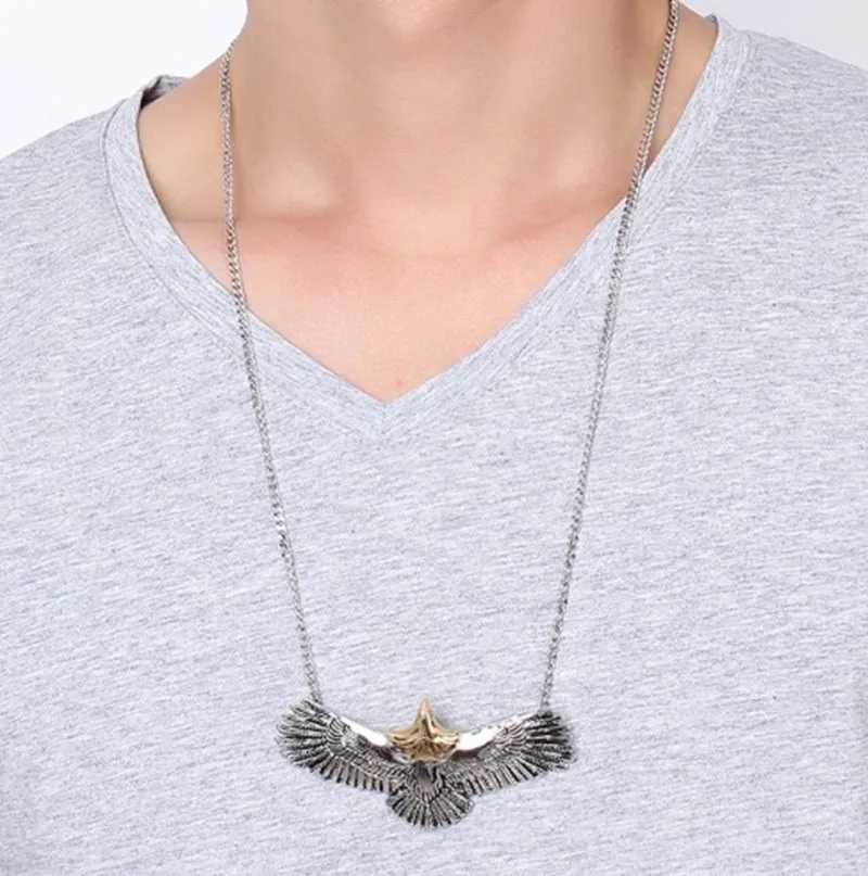 Mens necklace high-quality metal bird tribe bicycle pendant necklace X250224