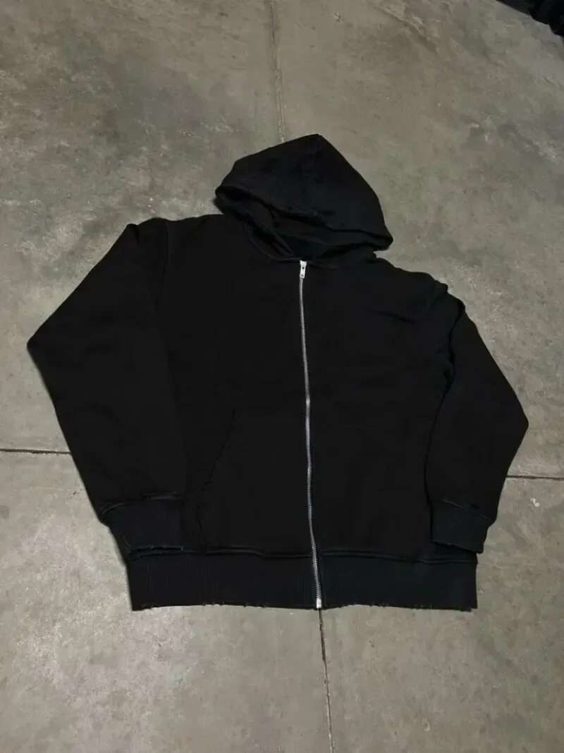 High Street Tie Dye Printed Hooded Sweatshirt for Womens Zip Up Hoodie Cardigan Extra Oversized Retro Y2k Clothes Streetwear