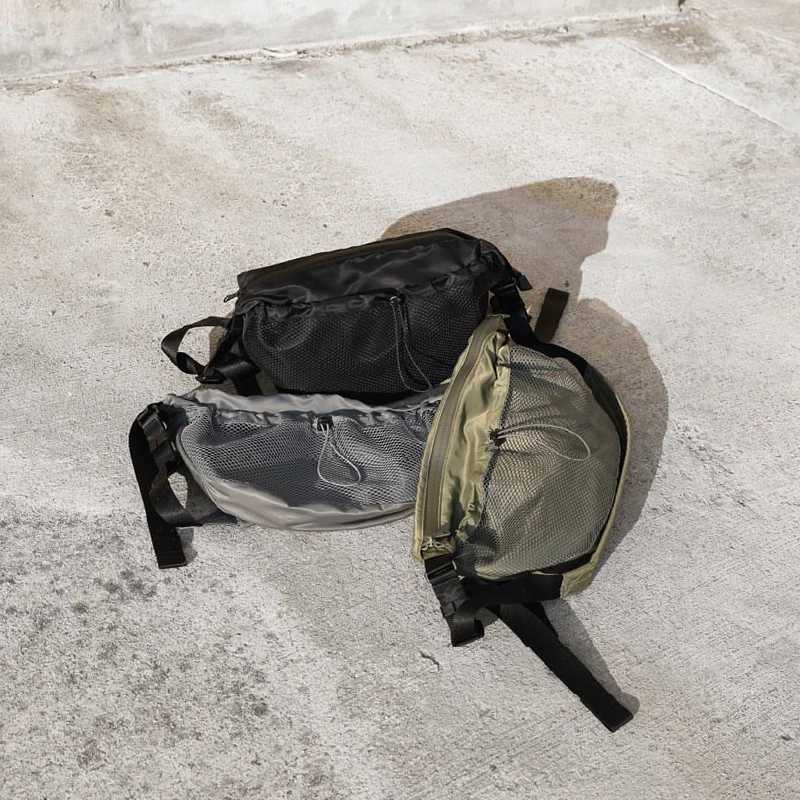 Japanese Street Nylon Mesh Messenger Bag Man Casual Crossbody Bag Unisex Sports Large Capacity Shoulder Bag IP Backpack 2023 Z250225