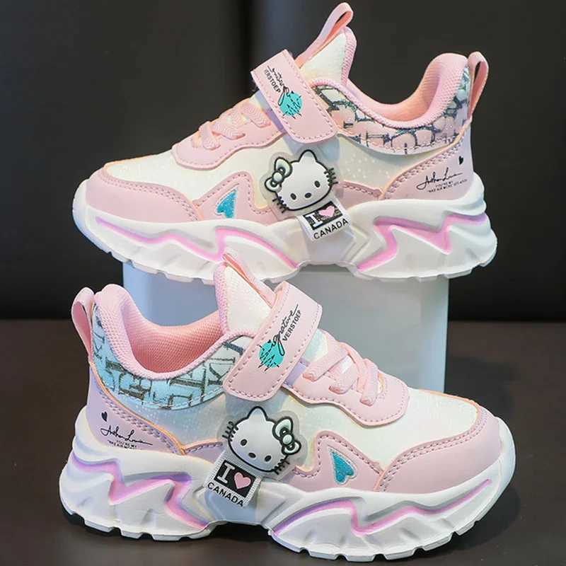 Childrens Sneakers for Girl Spring Non-slip Running Shoes Fashionable Soft Sole Comfortable Outdoor Sports Tennis Shoes for Kids W250225