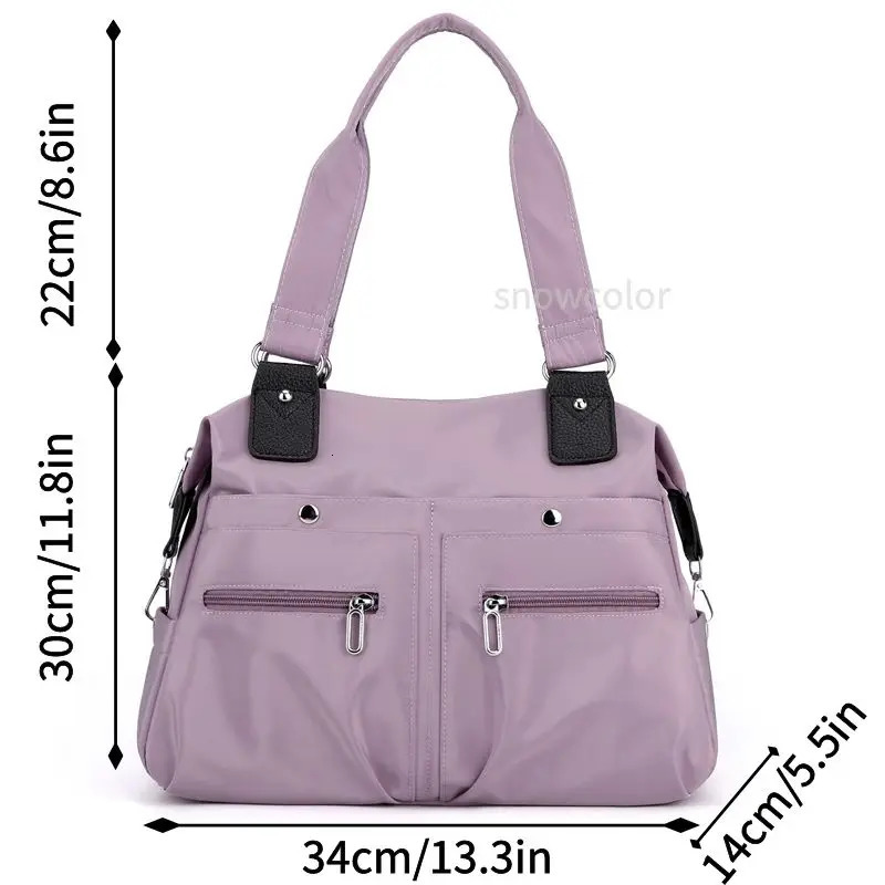 Tote Bag Handbag Shoulder Bag for Women Nylon Waterproof Large Capacity Shopping CrossBody Bag Ladies Messenger Bag 250224