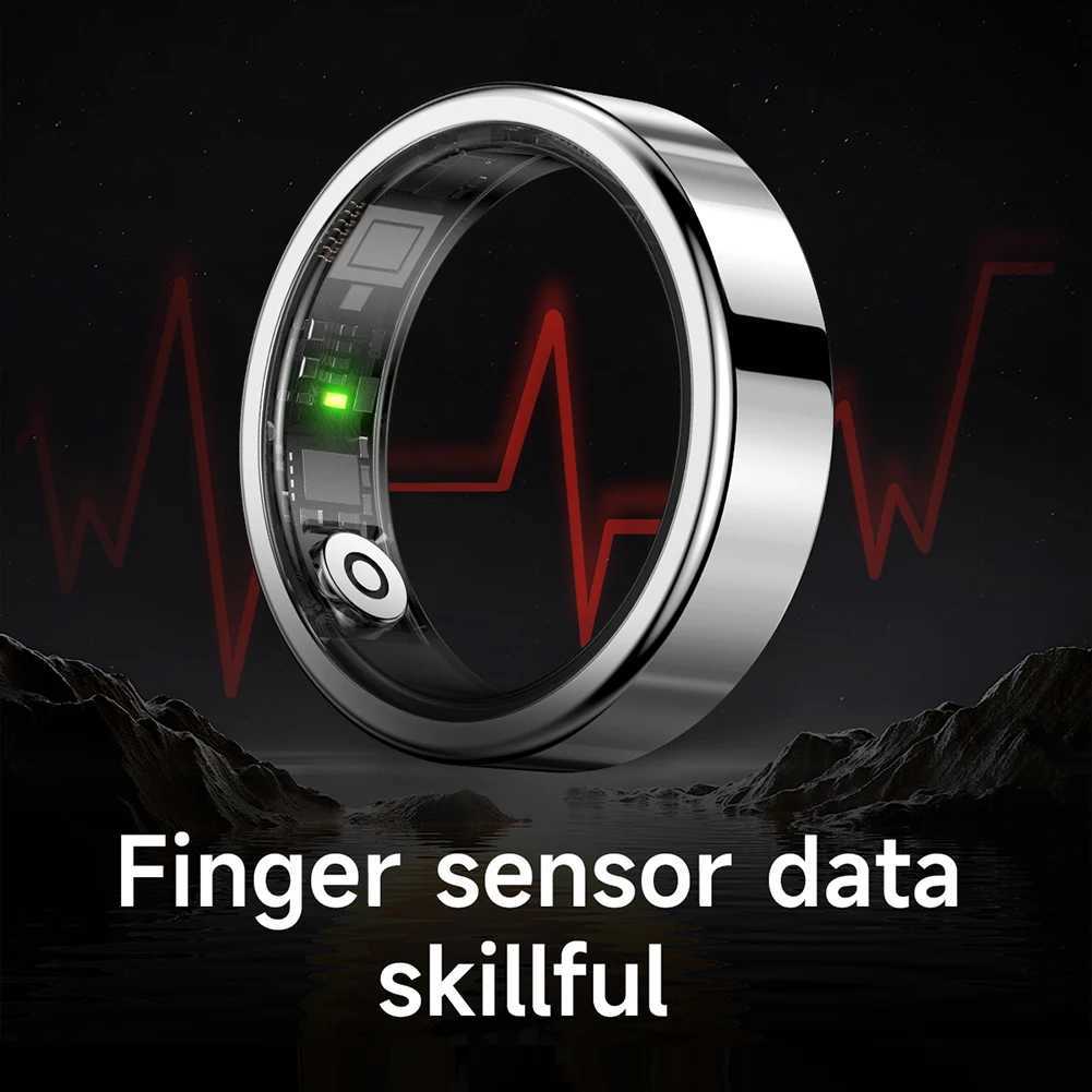 9 Smart Ring Health Tracker Bluetooth-Compatible 5.1 Fitness Ring with Gesture Control Fitness Sleep Monitor for Women Men W250819