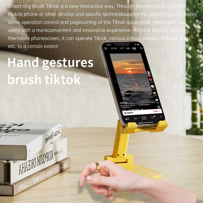 New Smart Ring Military Grade Titanium Steel Shell Health Monitor Photo Control IP68 5ATM Waterproof Multi-sport Modes SmartRing W250225